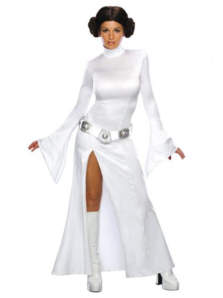 Sexy Prinzessin Leia Damenkostüm Lizenzware weiss Star Wars
