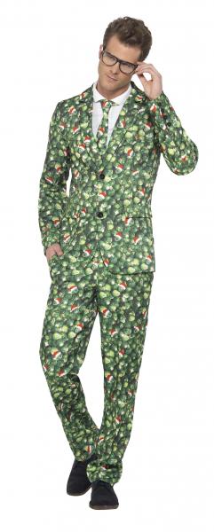 Weihnachtlicher Rosenkohl Anzug für Herren Stand Out suit