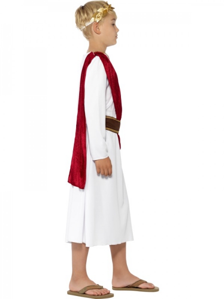 Römer Junge Kostüm mit Robe, Gürtel und Kopfbedeckung I Fever 44061