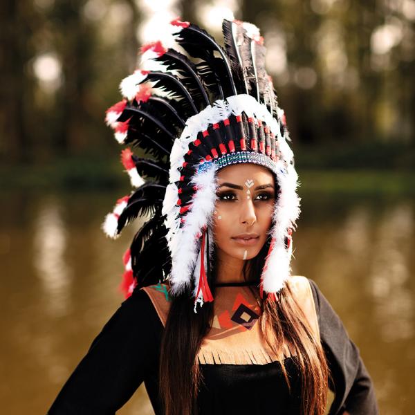 Indianer Federschmuck Apachen Häuptling