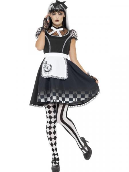 Dark Gothic Alice im Wunderland Kostüm