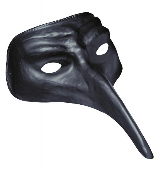 Schwarze Venezianische Maske Pestdoktor