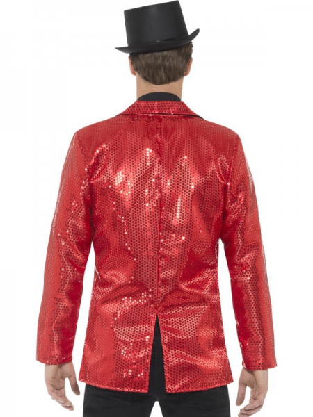 Pailletten Jacke Jacket in Rot