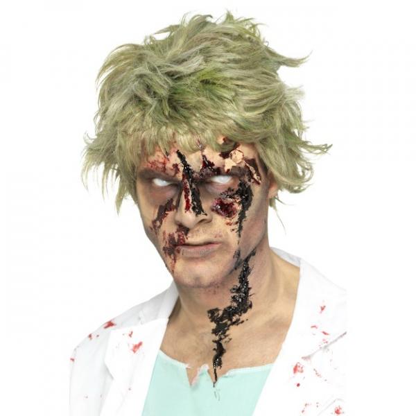 Zombie Kunstblut Wundschorf geronnenes Blut schwarz