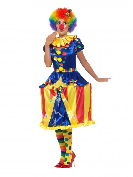 LED Manege Zirkus Clown Kostüm für Damen