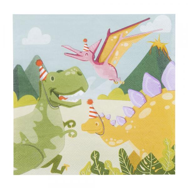 12 Papierservietten Dino Party 33 x 33 cm