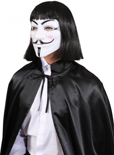 Anonymous Maske Vendetta in Weiss