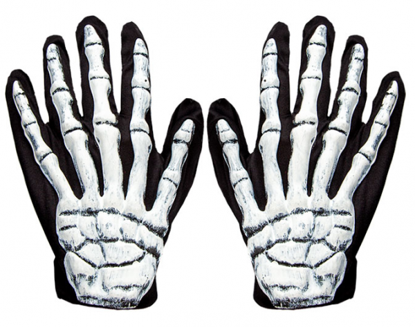 3D Skelett Handschuhe Erwachsene