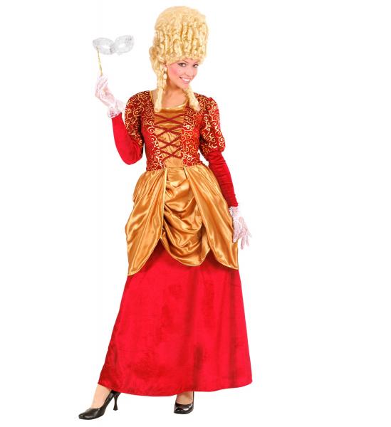 Marquise Marchesa aus Samt Rot mit Kleid