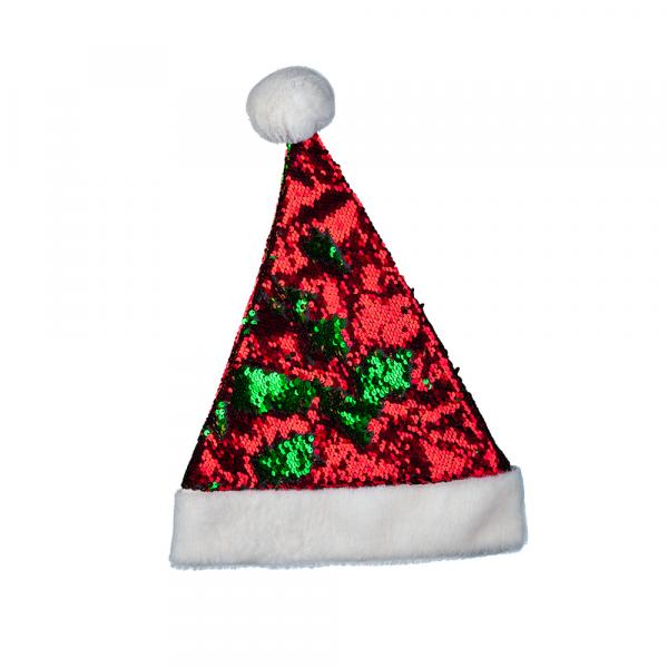 Pailletten Weihnachts Mütze