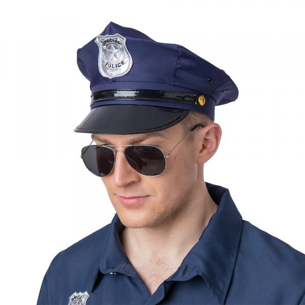 Deluxe US Polizei Hut Blau
