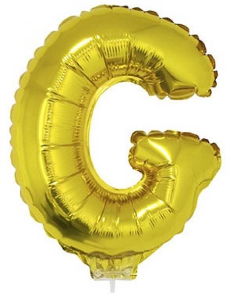 Folienballon Buchstabe G Gold 41cm