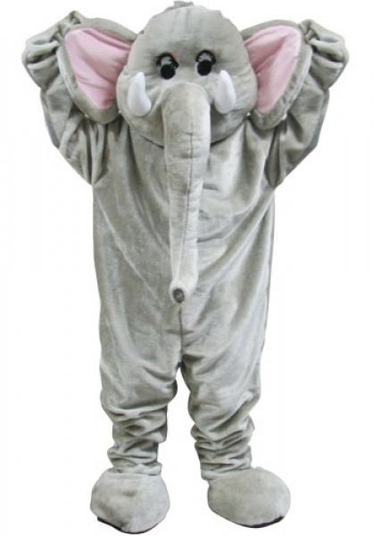 Deluxe Elefanten Maskottchen Ganzkörper Kostüm