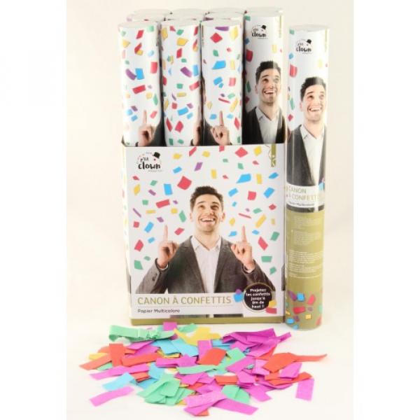 Party Popper 40cm gefüllt mit farbigen Papier Konfettis