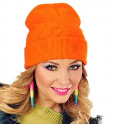 Beanie Mütze in Neon Orange