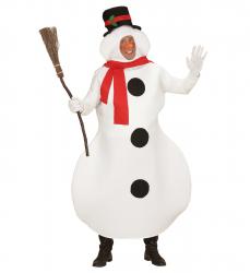 Schneemann Kostüm mit Kostüm und Nase