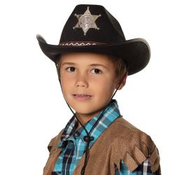 Kinderhut Sheriff junior schwarz