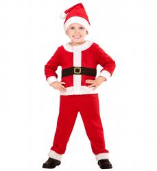 Junior Weihnachtsmann Kostüm für Jungen