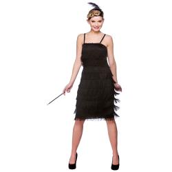 20's Shirley Flapper Lady Kostüm schwarz