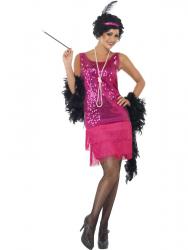 Funtime Flapper Kostüm mit Kleid, Kopfschmuck und Halskette