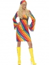 Hippie Kostüm im Regenbogen Look