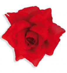 Brosche mit Roter Rose zum anstecken 10cm