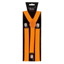 Verstellbare Hosenträger mit Klammern in Neon Orange