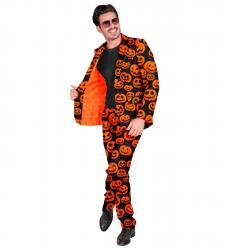 Halloween Kürbis Anzug mit Jackett & Hose