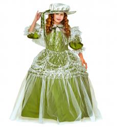 Burg Fräulein Kleid mit Petticoat und Hut