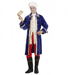 Casanova Kostüm mit Kasack mit Jacke, Jabot, Hose, Stiefelüberzieher