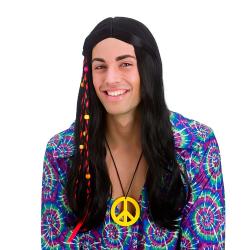 Hippie Perücke mit Perlen