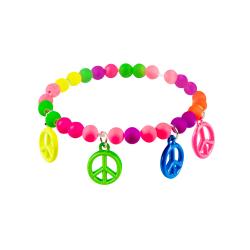 Armband Hippie Neon Peace