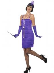 20er Jahre Marta Flapper Kostüm violett