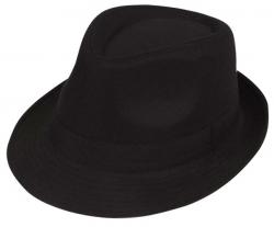 Premium Gangster Hut in Schwarz