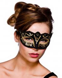 Verona Augenmaske in Schwarz Gold