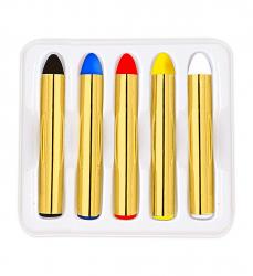 5 Schminkstifte in Grundfarben