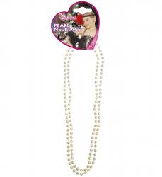 Weisse Glamour Perlenkette 57cm