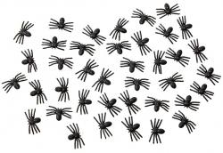 gruselige Deko Spinnen 40 Stück zum anheften
