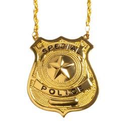 Halskette Abzeichen Special Police Gold