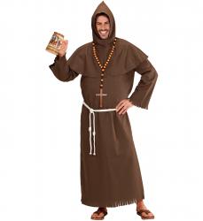 Mönch Gewand mit Robe, Gürtel und Kapuze