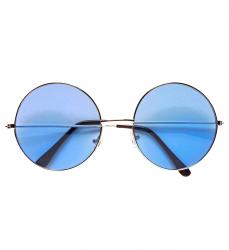 Hippie Brille mit blauen Gläsern