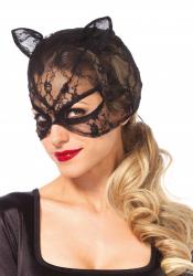 Leg Avenue Spitzen Katze Maske mit Corsage Schnürung hinten