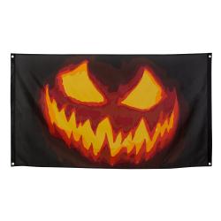 Halloween Fahne Gruseliger Kürbis 90x150cm Deko für Halloweenpartys!
