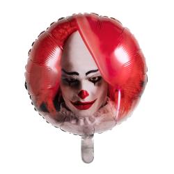 Folienballon Horror Clown zweiseitig 45cm