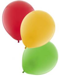 12 Stück Riesen Luftballons 46cm Rot Gelb Grün