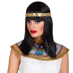 Perücke Kleopatra mit Stirnband