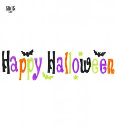 Happy Halloween Fensterbilder 50x15 cm