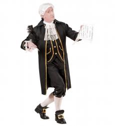 Mozart Komponisten Kostüm mit Frack mit Weste, Jabot, Hose, Schuhschnallen
