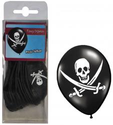 12 Luftballons Ballons - Pirate Piraten Seeräuber